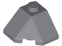 LEGO - Dark Bluish Gray Wedge 2 x 2