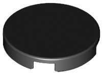 LEGO - Black Round Tile 2 x 2