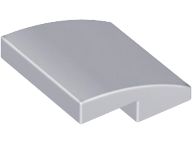 LEGO - Light Bluish Gray Curved Slope 2 x 2 x 2/3