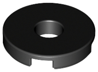 LEGO - Black Round Tile 2 x 2 with Hole