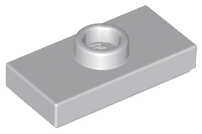 LEGO - Light Bluish Gray Plate 1 x 2 with Groove