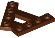 LEGO - Reddish Brown Wedge Plate A-Shape