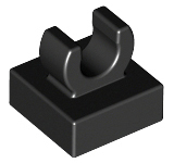 LEGO - Black Tile 1 x 1 with Clips