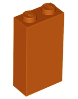LEGO - Dark Orange Brick 1 x 2 x 3