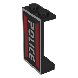 LEGO - Black Panel 1 x 2 x 3