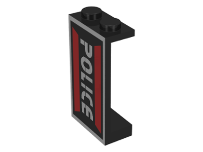 LEGO - Black Panel 1 x 2 x 3
