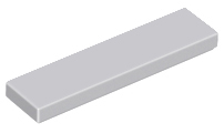 LEGO - Light Bluish Gray Tile 1 x 4