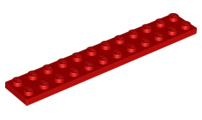LEGO - Red Plate 2 x 12