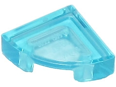 LEGO - Trans-Light Blue Round Tile 1 x 1 Quarter