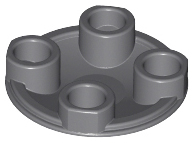 LEGO - Dark Bluish Gray Round Plate 2 x 2