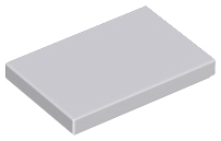 LEGO - Light Bluish Gray Tile 2 x 3