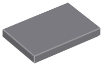 LEGO - Dark Bluish Gray Tile 2 x 3