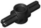 LEGO - Black Technic Connector Hub with 2 Axles
