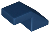 LEGO - Dark Blue Slope 45 2 x 1 with Cutout