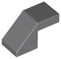 LEGO - Dark Bluish Gray Slope 45 2 x 1 with Cutout