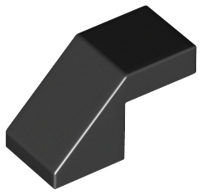 LEGO - Black Slope 45 2 x 1 with Cutout