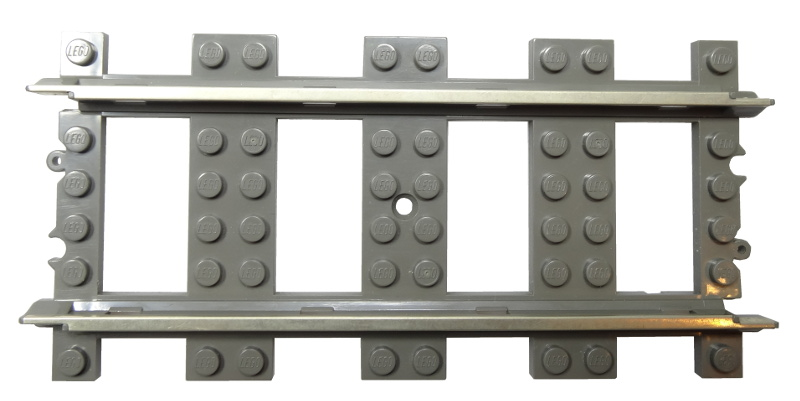 LEGO - Dark Gray Train Track 9V
