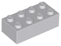 LEGO - Light Bluish Gray Brick 2 x 4