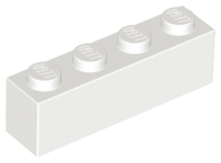 LEGO - White Brick 1 x 4