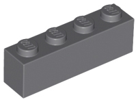 LEGO - Dark Bluish Gray Brick 1 x 4
