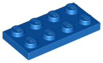 LEGO - Blue Plate 2 x 4