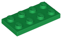 LEGO - Green Plate 2 x 4