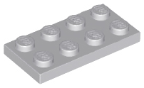 LEGO - Light Bluish Gray Plate 2 x 4
