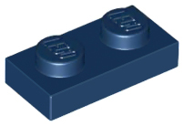 LEGO - Dark Blue Plate 1 x 2