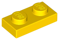 LEGO - Yellow Plate 1 x 2