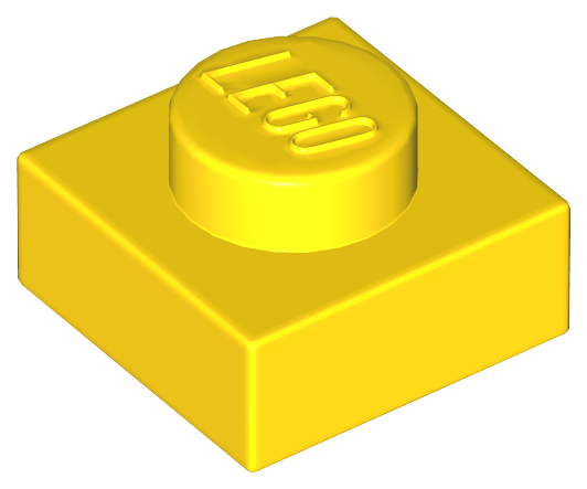 LEGO - Yellow Plate 1 x 1