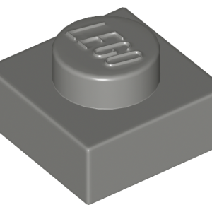 LEGO - Dark Bluish Gray Plate 1 x 1