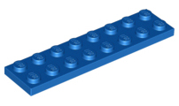 LEGO - Blue Plate 2 x 8