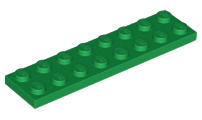 LEGO - Green Plate 2 x 8