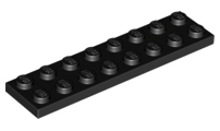 LEGO - Black Plate 2 x 8