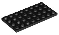 LEGO - Black Plate 4 x 8