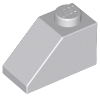 LEGO - Light Bluish Gray Slope 45 2 x 1