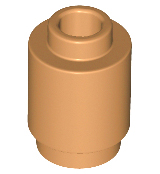 LEGO - Medium Nougat Round Brick 1 x 1