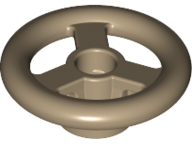 LEGO - Dark Tan Vehicle Steering Wheel
