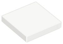 LEGO - White Tile 2 x 2