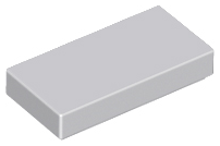 LEGO - Light Bluish Gray Tile 1 x 2