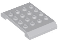 LEGO - Light Bluish Gray Slope 45 6 x 4 x 2/3