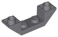 LEGO - Dark Bluish Gray Inverted Slope 45 4 x 1