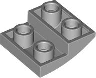 LEGO - Light Bluish Gray Curved Slope 2 x 2 x 2/3
