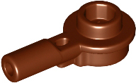 LEGO - Reddish Brown Bar 1L with Round Plate