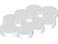 LEGO - White Tile 3 x 5 Cloud