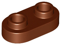 LEGO - Reddish Brown Round Plate 1 x 2
