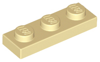 LEGO - Tan Plate 1 x 3