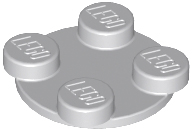 LEGO - Light Bluish Gray Turntable Plate 2 x 2 Top