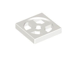 LEGO - White Turntable 2 x 2 Plate Base