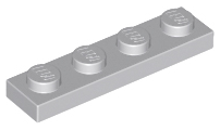 LEGO - Light Bluish Gray Plate 1 x 4